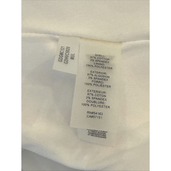 Guess White Abstract Watercolor V Neck Dress Size 6 - Picture 8 of 8